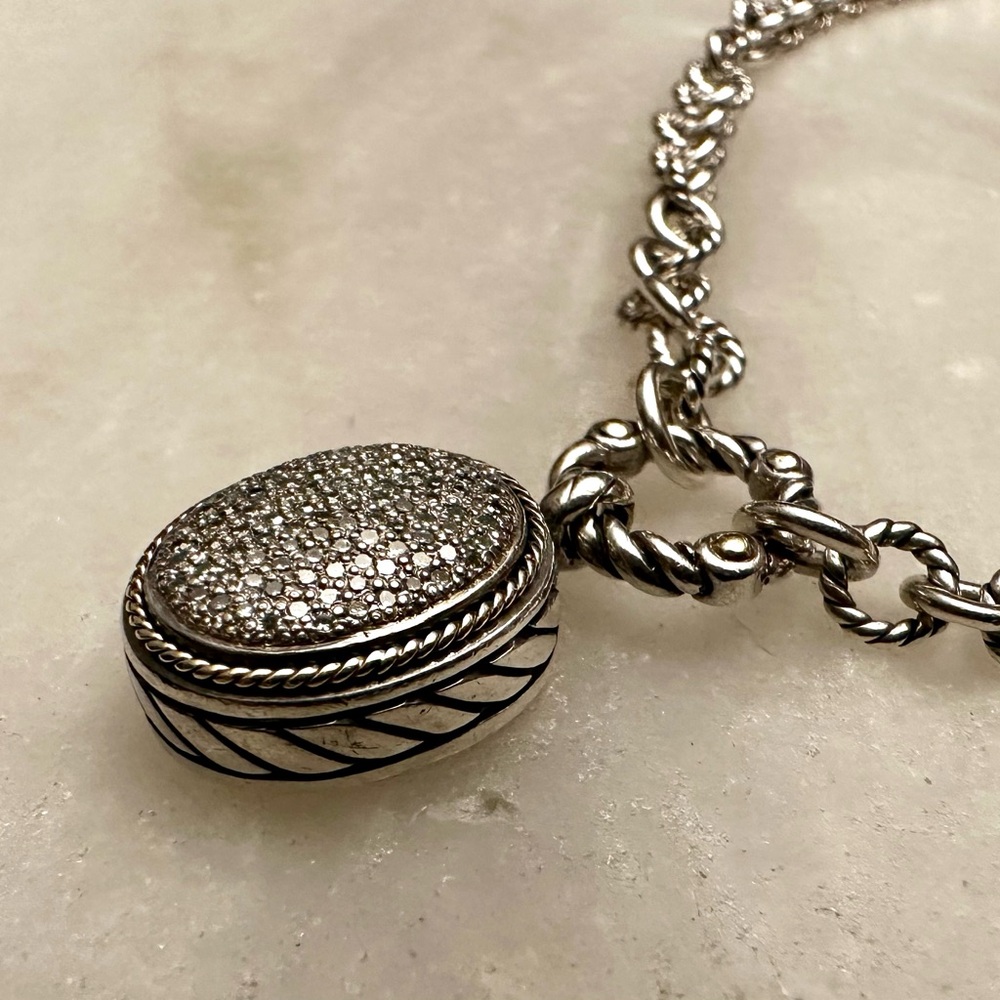 EFFY Diamond Pavé Necklace with Gold Accents